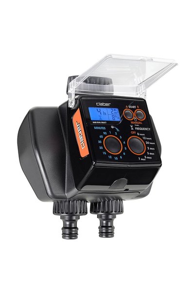 CLABER 8488 Dual Select, 2 Çıkışlı Otomatik Tımer, 98 Programlı, Sulama Zamanlayıcısı