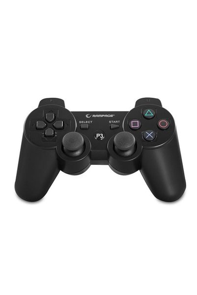 PrimeX Plus SG-RPS3 Siyah PS3 Bluetooth Kablosuz Oyun Kolu, Çift Titreşimli Joypad, Analog Dual Shock 12 Tuşlu G
