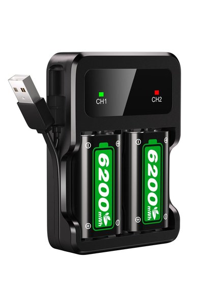 ukor One/ Series X|S One S/ One X/ One Elite Kablosuz Kumanda için Şarj Cihazlı Hızlı Şarj 2600 mAh