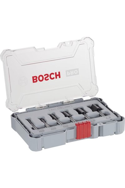 Bosch Profesyonel 6 parçalı oluk freze seti ( için, 6 mm şaftlı üst frezeler için)