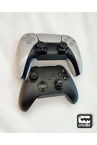 Crodle 2 Adet Duvara Monte Edilebilen PS5 PS4 Joystick Controller Tutucu Gamepad Stand Gaming Aksesuar