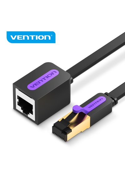 Choice كابل تمديد إيثرنت فينتيون Cat7 بطول 1.5 متر، موصل RJ45 ذكر إلى أنثى، م...
