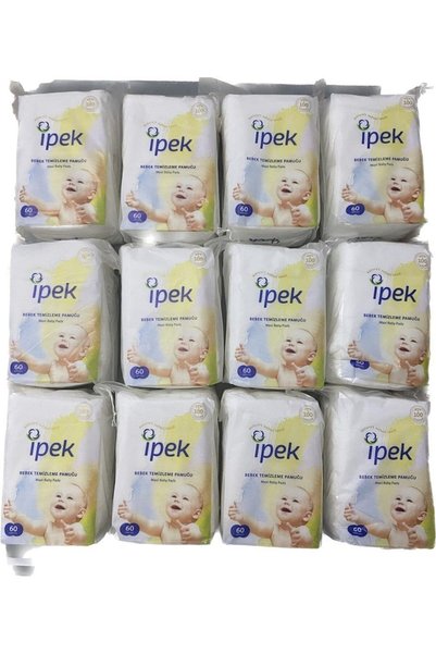 İpek Bebek Temizleme Pamuğu 720 Adet (12pk*60)