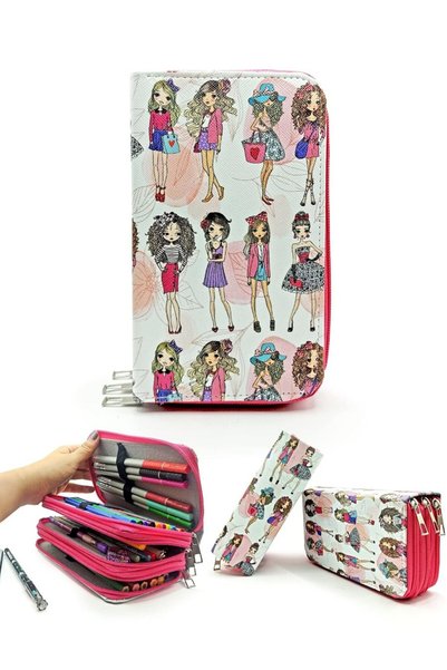 Limmy Pencil Case Model Girls Fashion Fashion Kawai Organizer Pencil Case Veg...