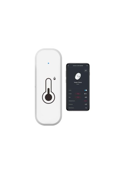 Hybrone Akıllı Wi-Fi Sıcaklık ve Nem Sensörü, Gerçek Zamanlı Sıcaklık ve Nem Verileri, Yüksek Hassas