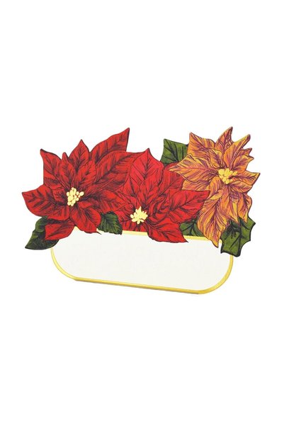 Hester & Cook Poinsettia Table Card 12-Pack