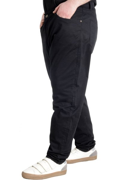 ModeXL Mode XL Erkek Pantolon Keten Milano Klasik 20902 Siyah