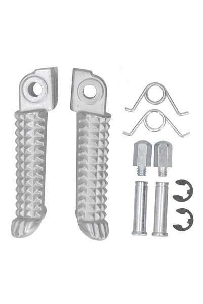 Choice Silver 1 Pair Motorcycle Footrest Corrosion Resistant Foot Pedal Fit F...