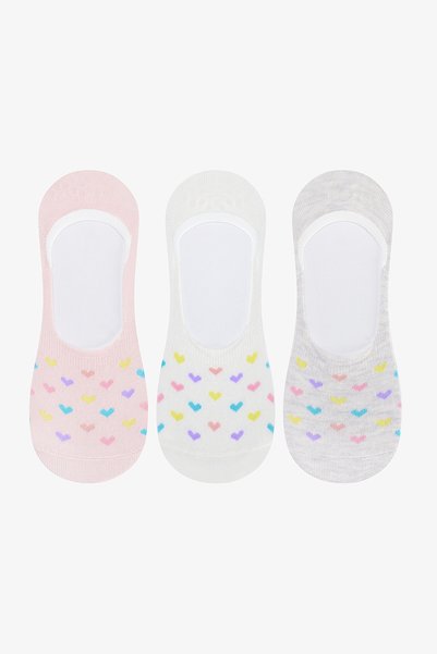Penti Colorful Heart 3'lü Babet Çorabı