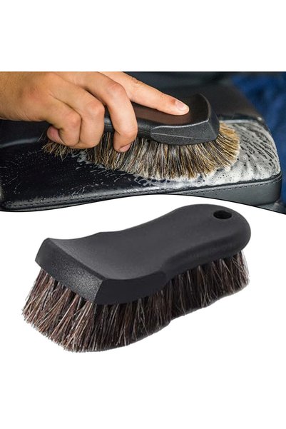 Choice 1PC Car Leather Cleaning Brush Horsehair Detailing Brush Car Detail Cl...
