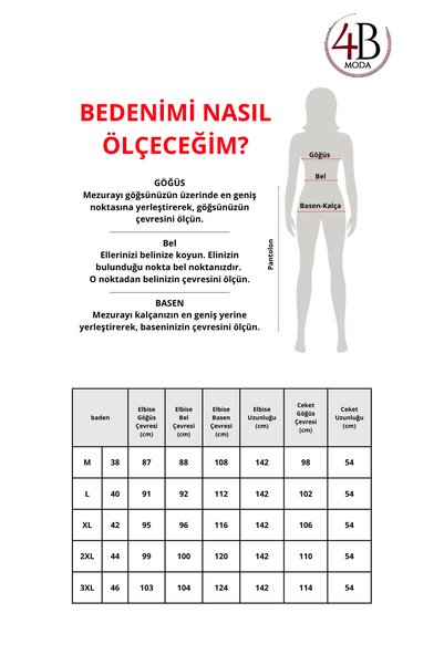 moda4b Kadın 2'li Takım Uzun Elbise ve Cepli Ceket İki İplik Pamuk Şık Spor n-05479 _ Lacivert