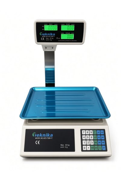 Karaağaç Elektronik 40 Kg Boyunlu Terazi - Çukur Kefeli