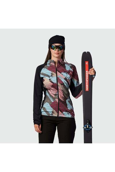 NORTHFINDER Bluză fleece de schi de tură pentru femei ZLIECHOVA2, Multicolor