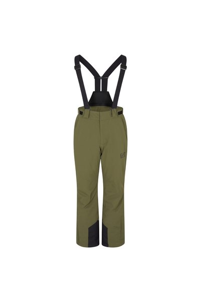 Emporio Armani Pantaloni de schi bărbați EA7 Kitzbuhel Protectum7-Kaki-S