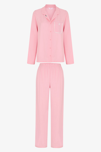 Penti Pembe Dreams Uzun Kollu Gömlek Pantolon Pijama Takımı
