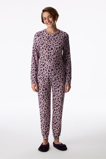 Penti Lila Midnight Mood Pantolon Uzun Kollu Pijama Takımı