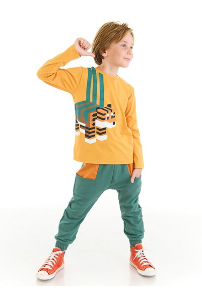 MSHB&G Cubic Tiger Boy T-shirt Trousers Set