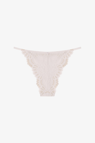 Penti Kırık Beyaz Lacy Slip Külot