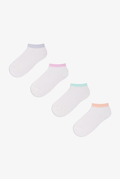 Penti Kız Çocuk Marsmelov Pure Pastels Pamuklu 4 Çift Patik Çorap