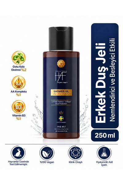 history future HAF FOR MEN Nemlendirici Duş Jeli - Argan & Shea Yağlı Nemlend...