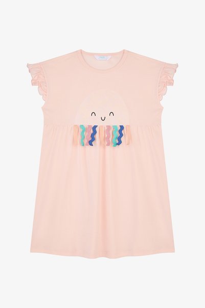Penti Girl's Jellyfish Cotton Dress