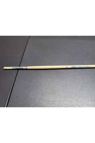 Pebeo 258KF Serisi Yassı Kedi Dili Sert Beyaz Sentetik Kıl Fırça No:0,Yağlı B...