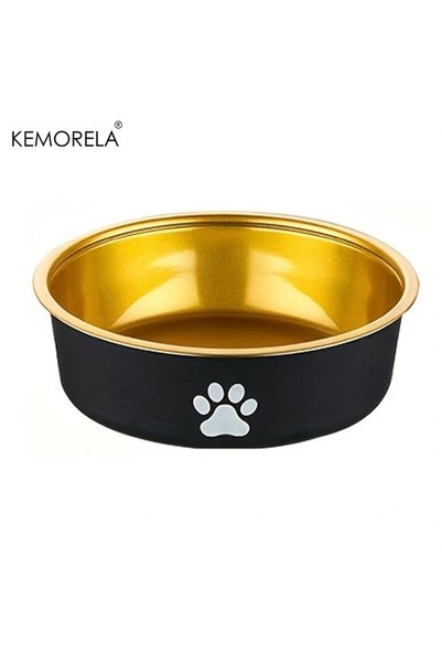 Choice 18cm Gold Anti-Slip Dog Bowls Small Medium And Large Dog Feeding Bowls...