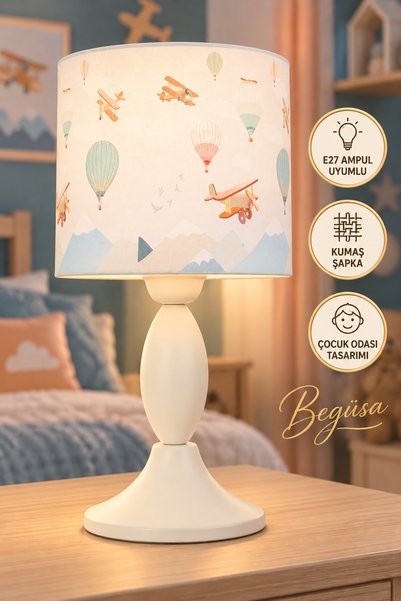 Begüsa Niki Çocuk Odası Masa Lambası No:04, Modern Dekoratif Masa Lambası, Ço...