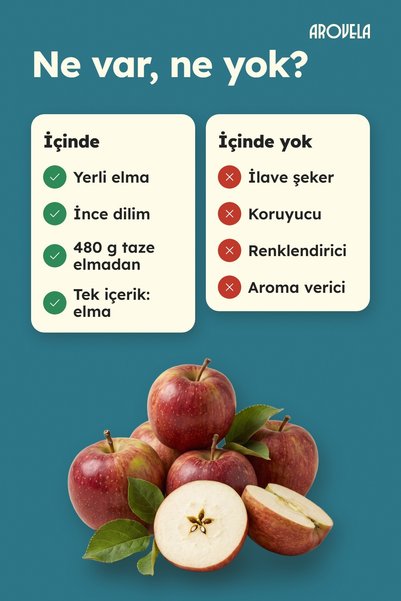 Arovela Geothermal Dried Apple 50 g X 6 Pieces