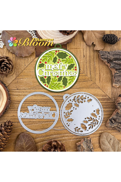 Choice Original Lovely Layers MERRY CHRISTMAS Leaves Bell Christmas Trees Dec...
