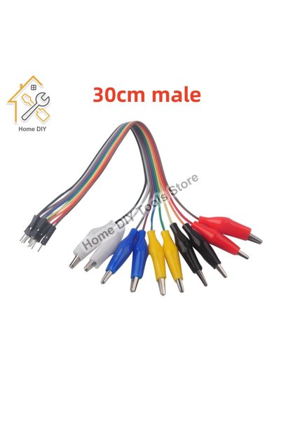 choice2 30cm Male 20cm 30cm 10pin Double-end Alligator Clips Jump Wire Male F...