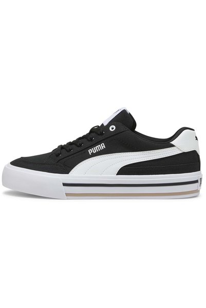 Puma Court Classic Vulc FS 396353 Unisex Spor Ayakkabı SİYAH-BEYAZ