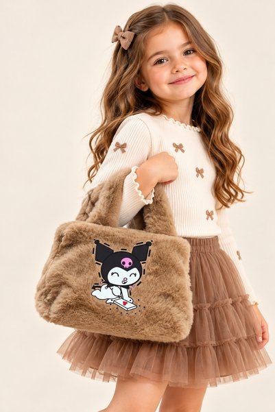 BUCHE Peluş Kuromi & My Melody Kız Çocuk El Çantası