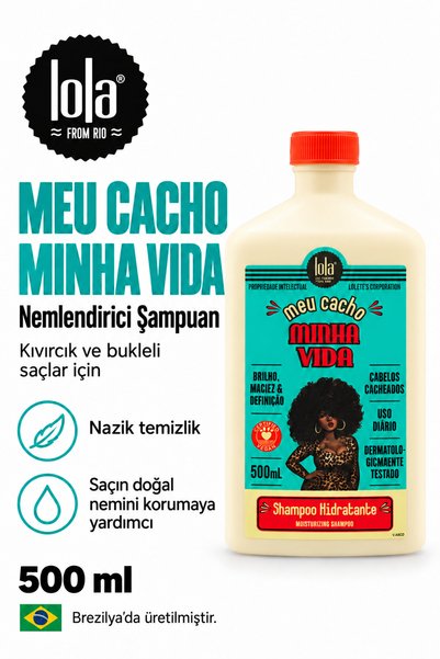 Lola From Rio Meu Cacho Minha Vida Nemlendirici Sülfatsız Şampuan, Kıvırcık v...