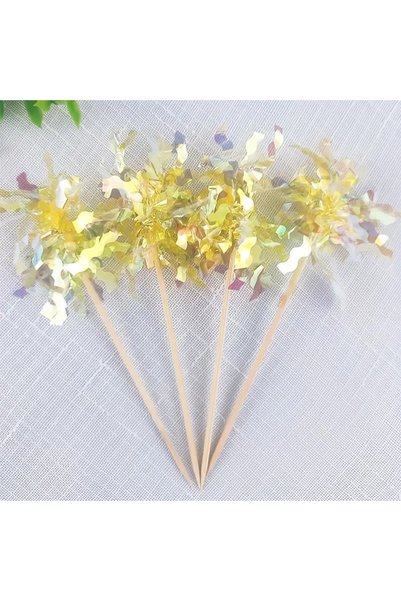Choice YELLOW 5 Colorful Cake Decoration Cake Plugin for Birthday and Party D...