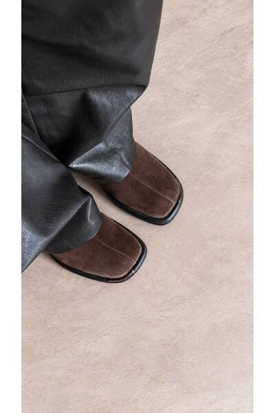 ESSO LA MİA Carol Flat Boots Genuine Leather