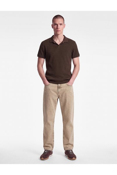 Koton Regular Fit Short Sleeve Cotton Polo Neck T-Shirt