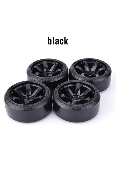 Choice black 4PCS Hard Pattern Tyre Drift Tires Wheels 12mm Hex for HPI HSP 1...