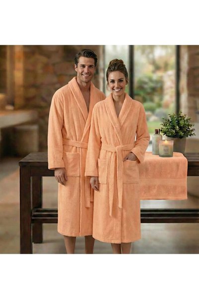Ralex Halat de baie și SPA Hotel cu guler Kimono Velur 100% Bumbac, unisex XX...