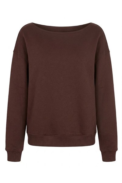 Noa&Noa Kayak Yaka Üç İplik Sweat - Kahve Kahve