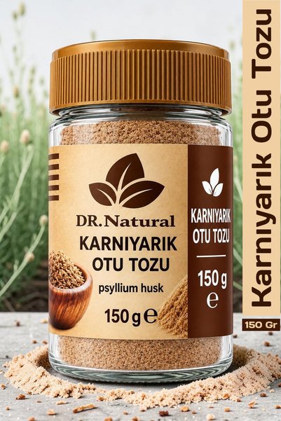 DRNATURAL Karnıyarık Otu Tohumu Tozu Psyllium Toz 150 Gr