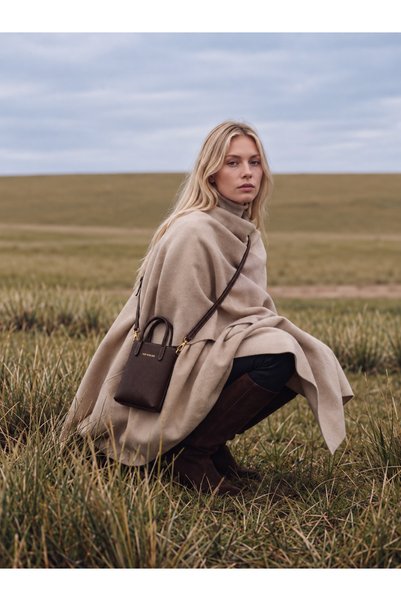 HIFATELIER Hif’Atelier Women's Shoulder Bag Crossbody Phone Bag Bitter Brown