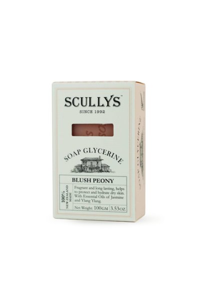 Scullys Săpun cu glicerină, bujor fard de obraz, 100 g