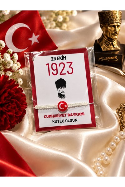 MyGift 29 Ekim Cumhuriyet Bayramı Hediyesi, 29 Ekim Hediye 20 adet bileklik
