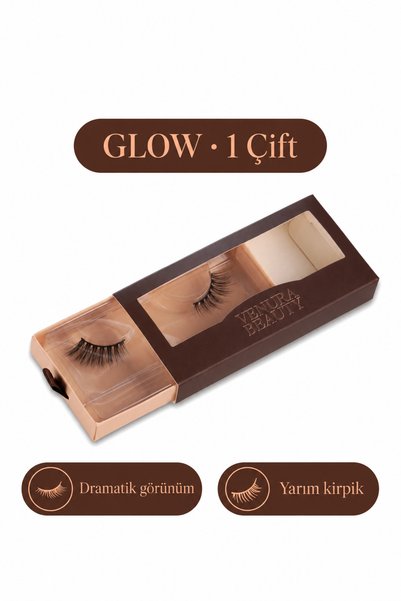 Venura Beauty GLOW Yarım Takma Kirpik | Yoğun, Hacimli ve Dramatik Etki