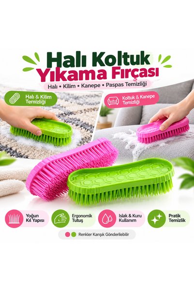 FırsatVar Halı Koltuk Yıkama Fırçası Halı Kilim Kanepe Paspas Silme Temizleme...