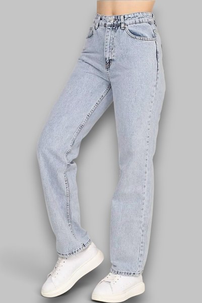 MY ARJA JEANS Pantaloni de damă din lycra, cu talie înaltă, croială normală