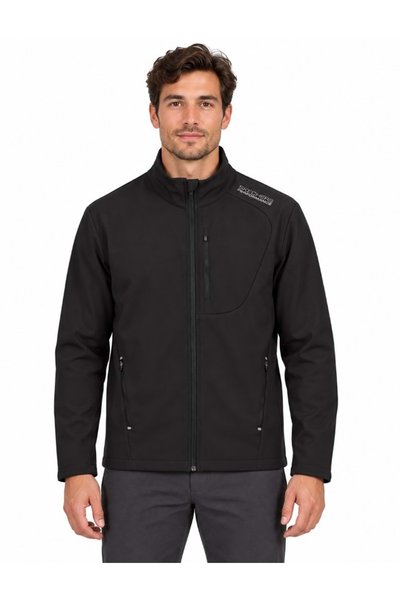 SKECHERS M Softshell Basic Jacket S2620129 Erkek Mont SİYAH