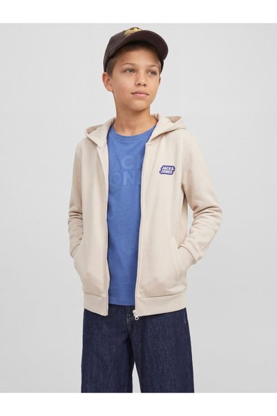 Jack & Jones Boys Hooded Zip-Up Sweatshirt, Regular Fit, JJAMI