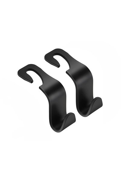 Choice1 2PCS-Black 4Pack Hooks for Bags Car Clips Front Seat Headrest Organiz...